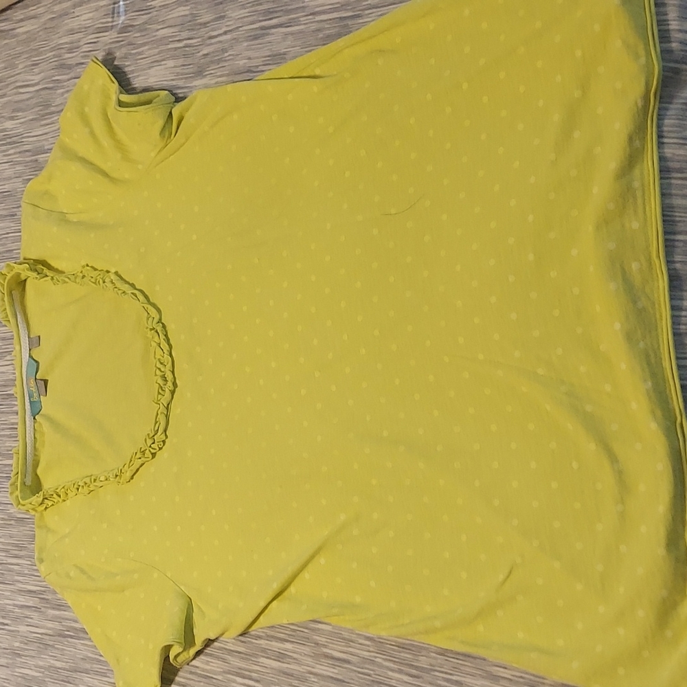 Light green knit blouse